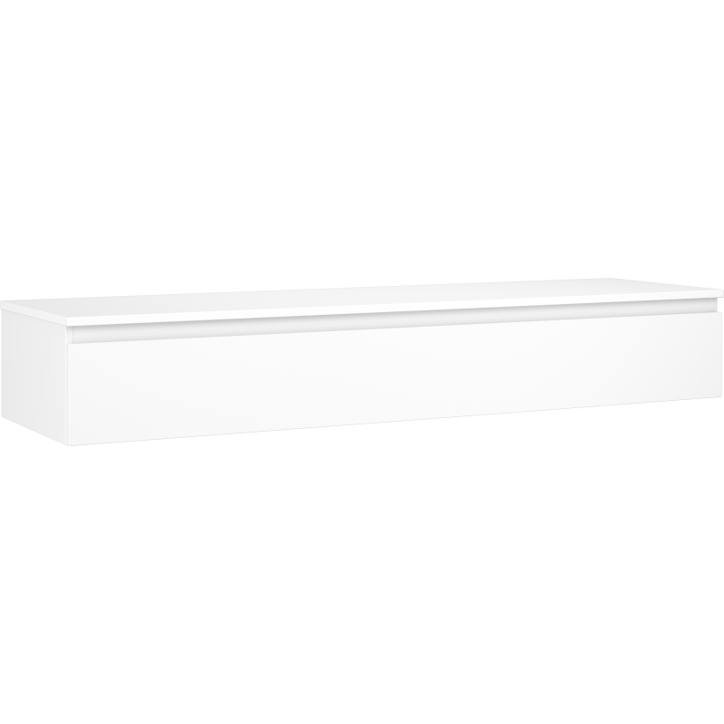 Mexen Orio Badezimmerschrank 160 cm mit Waschtischplatte, 1 Schublade, weiß matt - 91A10-16023-1-BFC01