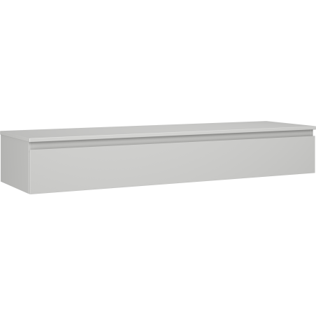 Mexen Orio Badezimmerschrank für Waschbecken 160 cm mit Arbeitsplatte, 1 Schublade, grau matt - 91A10-16023-1-BFC62