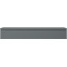 Mexen Orio Badezimmerschrank 160 cm mit Arbeitsplatte, 1 Schublade, mattschwarz - 91A10-16023-1-BFC66