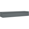 Mexen Orio Badezimmerschrank 160 cm mit Arbeitsplatte, 1 Schublade, mattschwarz - 91A10-16023-1-BFC66