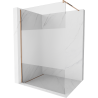Mexen Kioto Duschwand Walk-in 110 x 200 cm, transparent/mattiert 8 mm, Roségold - 800-110-101-60-35