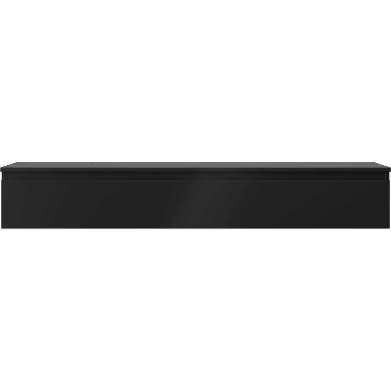 Mexen Orio Badschrank 160 cm mit Arbeitsplatte, 1 Schublade, schwarz matt - 91A10-16023-1-BFC71