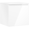 Mexen Orio Badezimmerunterschrank 50 cm mit Platte, 1 Schublade, weiß glänzend - 91A10-05047-1-BFC00