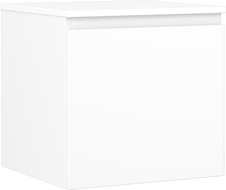 Mexen Orio Badezimmerschrank unter Waschbecken 50 cm mit Arbeitsplatte, 1 Schublade, weiß matt - 91A10-05047-1-BFC01