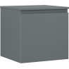 Mexen Orio Badezimmerunterschrank 50 cm mit Platte, 1 Schublade, Graphit matt - 91A10-05047-1-BFC66