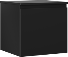 Mexen Orio Badezimmerunterschrank 50 cm mit Platte, 1 Schublade, schwarz matt - 91A10-05047-1-BFC71