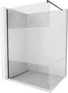 Mexen Kioto Duschwand Walk-in 90 x 200 cm, transparent/Frost 8 mm, schwarz - 800-090-101-70-35