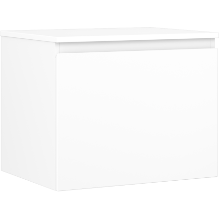 Mexen Orio Badezimmerunterschrank 60 cm mit Arbeitsplatte, 1 Schublade, weiß matt - 91A10-06047-1-BFC01