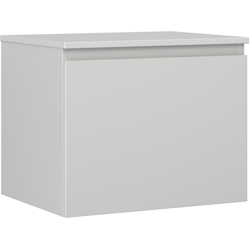 Mexen Orio Badezimmerschrank unter Waschbecken 60 cm mit Arbeitsplatte, 1 Schublade, Grau Matt - 91A10-06047-1-BFC62