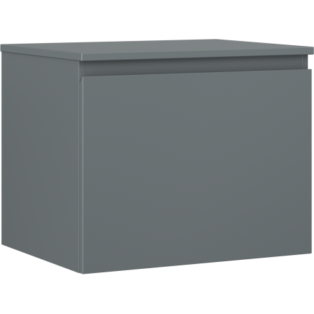 Mexen Orio Badezimmerunterschrank 60 cm mit Arbeitsplatte, 1 Schublade, Graphit matt - 91A10-06047-1-BFC66