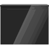 Mexen Orio Badezimmerschrank Unterschrank 60 cm mit Arbeitsplatte, 1 Schublade, Schwarz Hochglanz - 91A10-06047-1-BFC70