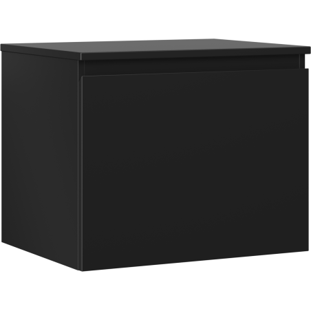 Mexen Orio Badezimmerschrank für Waschbecken 60 cm mit Arbeitsplatte, 1 Schublade, schwarz matt - 91A10-06047-1-BFC71