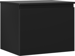 Mexen Orio Badezimmerschrank für Waschbecken 60 cm mit Arbeitsplatte, 1 Schublade, schwarz matt - 91A10-06047-1-BFC71