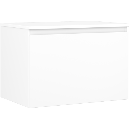 Mexen Orio Badezimmerschrank 70 cm mit Arbeitsplatte, 1 Schublade, Weiß matt - 91A10-07047-1-BFC01