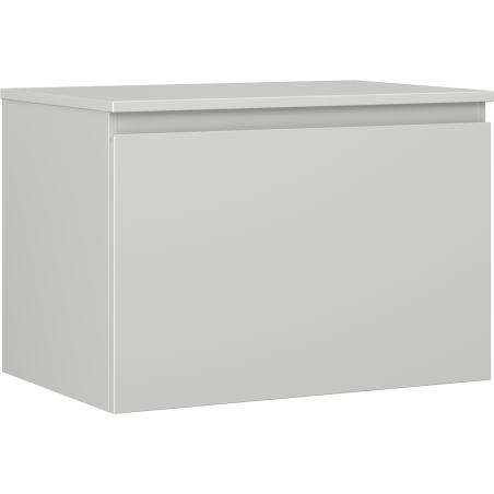 Mexen Orio Badezimmerschrank unter Waschbecken 70 cm mit Arbeitsplatte, 1 Schublade, grau matt - 91A10-07047-1-BFC62
