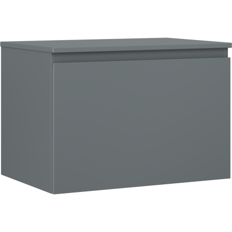 Mexen Orio Badezimmerunterschrank 70 cm mit Arbeitsplatte, 1 Schublade, Graphit matt - 91A10-07047-1-BFC66
