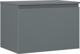 Mexen Orio Badezimmerunterschrank 70 cm mit Arbeitsplatte, 1 Schublade, Graphit matt - 91A10-07047-1-BFC66