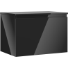 Mexen Orio Badezimmerschrank 70 cm mit Arbeitsplatte, 1 Schublade, schwarz glänzend - 91A10-07047-1-BFC70