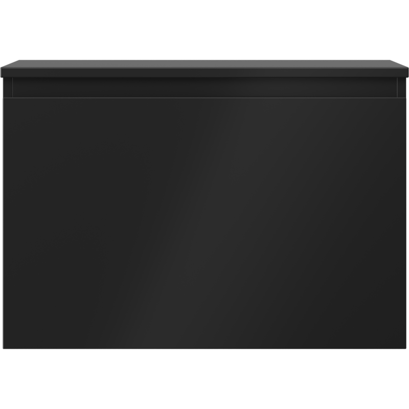 Mexen Orio Badezimmerschrank 70 cm mit Arbeitsplatte, 1 Schublade, schwarz matt - 91A10-07047-1-BFC71