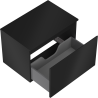 Mexen Orio Badezimmerschrank 70 cm mit Arbeitsplatte, 1 Schublade, schwarz matt - 91A10-07047-1-BFC71