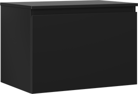 Mexen Orio Badezimmerschrank 70 cm mit Arbeitsplatte, 1 Schublade, schwarz matt - 91A10-07047-1-BFC71