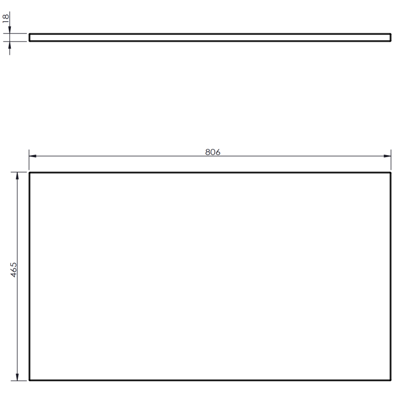 Mexen Orio Badezimmerunterschrank 80 cm mit Platte, 1 Schublade, weiß matt - 91A10-08047-1-BFC01