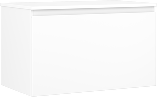 Mexen Orio Badezimmerunterschrank 80 cm mit Platte, 1 Schublade, weiß matt - 91A10-08047-1-BFC01
