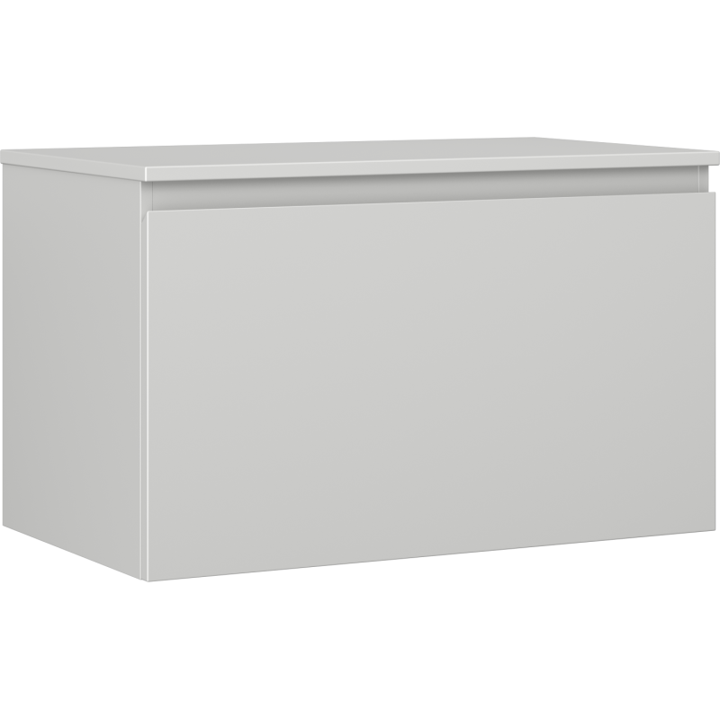 Mexen Orio Badezimmer-Unterschrank 80 cm mit Arbeitsplatte, 1 Schublade, Grau Matt - 91A10-08047-1-BFC62