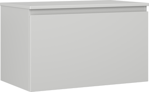 Mexen Orio Badezimmer-Unterschrank 80 cm mit Arbeitsplatte, 1 Schublade, Grau Matt - 91A10-08047-1-BFC62