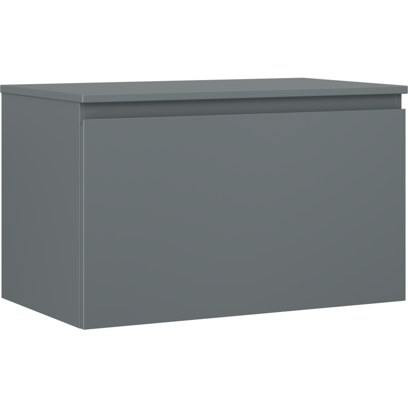 Mexen Orio Badezimmer-Unterschrank 80 cm mit Arbeitsplatte, 1 Schublade, matt graphit - 91A10-08047-1-BFC66