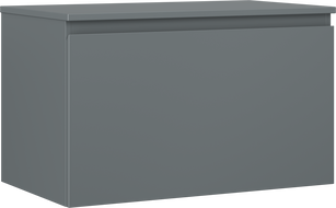Mexen Orio Badezimmer-Unterschrank 80 cm mit Arbeitsplatte, 1 Schublade, matt graphit - 91A10-08047-1-BFC66