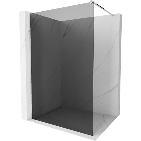 Mexen Kioto Duschwand Walk-in 90 x 200 cm, graphit 8 mm, Chrom - 800-090-101-01-40