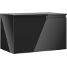 Mexen Orio Badezimmerschrank 80 cm mit Waschtischplatte, 1 Schublade, schwarz glänzend - 91A10-08047-1-BFC70