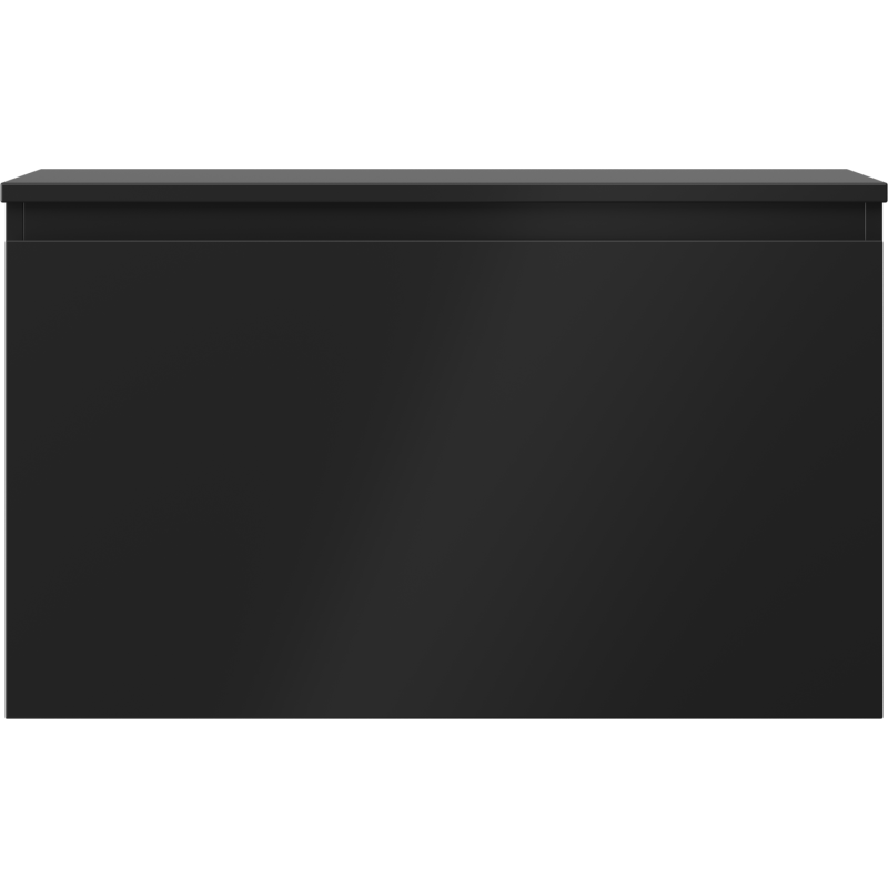 Mexen Orio Badezimmerunterschrank 80 cm mit Platte, 1 Schublade, schwarz matt - 91A10-08047-1-BFC71