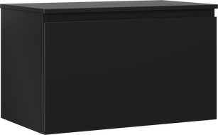 Mexen Orio Badezimmerunterschrank 80 cm mit Platte, 1 Schublade, schwarz matt - 91A10-08047-1-BFC71