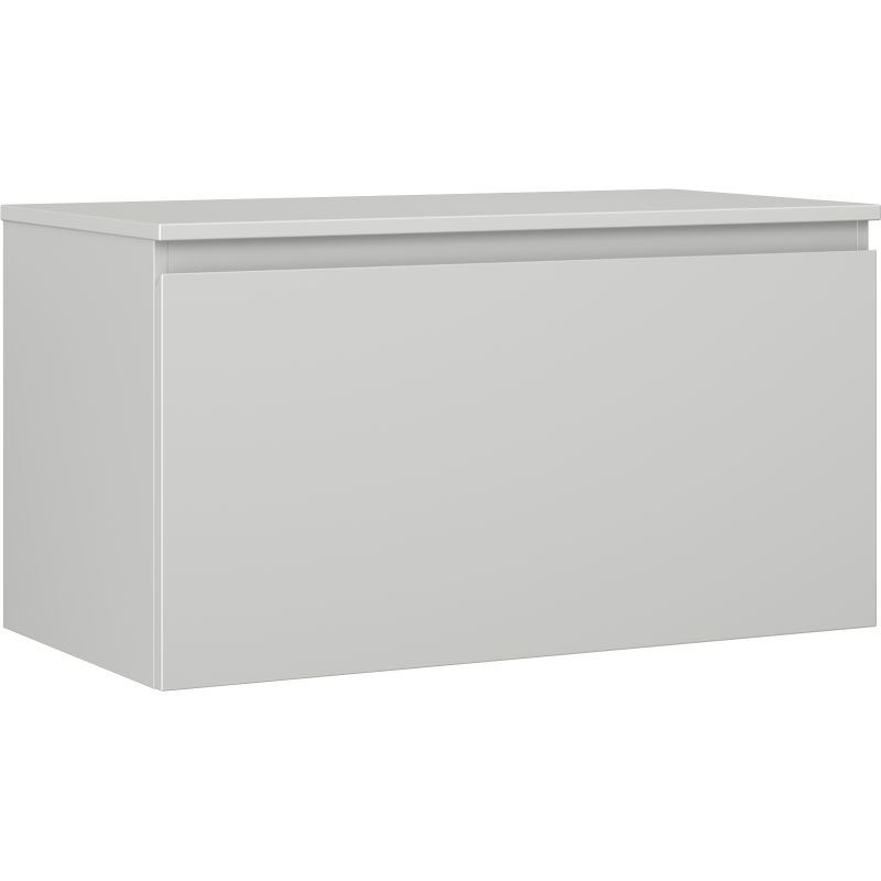 Mexen Orio Badezimmer-Unterschrank 90 cm mit Arbeitsplatte, 1 Schublade, grau matt - 91A10-09047-1-BFC62