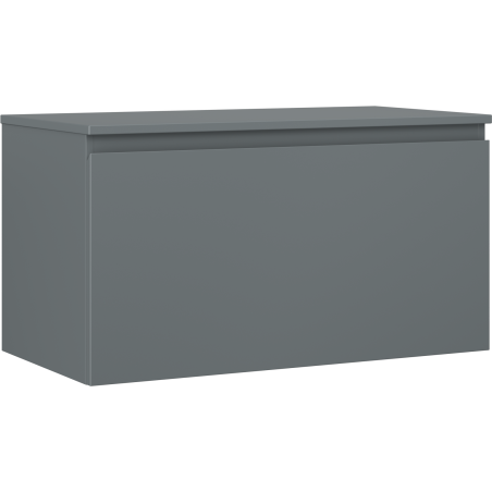 Mexen Orio Badezimmerunterschrank 90 cm mit Arbeitsplatte, 1 Schublade, Graphit Matt - 91A10-09047-1-BFC66
