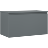 Mexen Orio Badezimmerunterschrank 90 cm mit Arbeitsplatte, 1 Schublade, Graphit Matt - 91A10-09047-1-BFC66