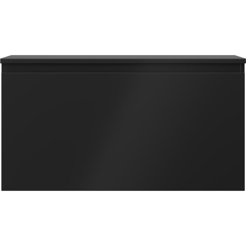 Mexen Orio Badezimmerunterschrank 90 cm mit Arbeitsplatte, 1 Schublade, schwarz matt - 91A10-09047-1-BFC71