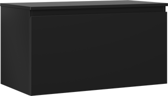 Mexen Orio Badezimmerunterschrank 90 cm mit Arbeitsplatte, 1 Schublade, schwarz matt - 91A10-09047-1-BFC71