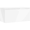 Mexen Orio Badezimmerschrank für Waschbecken 100 cm mit Arbeitsplatte, 1 Schublade, weiß glänzend - 91A10-10047-1-BFC00