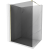 Mexen Kioto Duschwand Walk-in 70 x 200 cm, Graphit 8 mm, Gold - 800-070-101-50-40