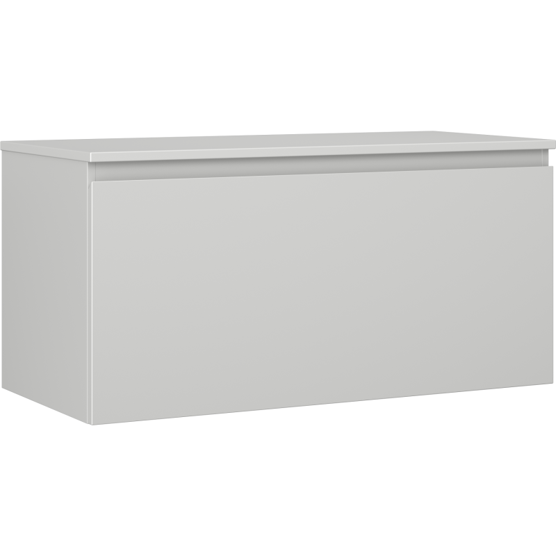 Mexen Orio Badezimmerschrank für den Waschtisch 100 cm mit Arbeitsplatte, 1 Schublade, graues Matt - 91A10-10047-1-BFC62