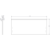 Mexen Orio Badezimmerschrank 100 cm mit Arbeitsplatte, 1 Schublade, Graphit matt - 91A10-10047-1-BFC66