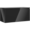 Mexen Orio Badezimmerschrank unter dem Waschbecken 100 cm mit Arbeitsplatte, 1 Schublade, schwarzer Glanz - 91A10-10047-1-BFC70