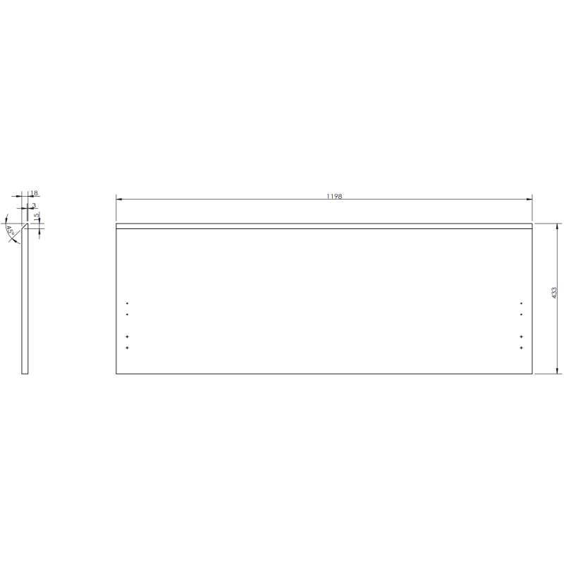 Mexen Orio Badezimmer-Unterschrank 120 cm mit Arbeitsplatte, 1 Schublade, graumatt - 91A10-12047-1-BFC62