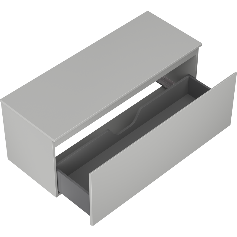Mexen Orio Badezimmer-Unterschrank 120 cm mit Arbeitsplatte, 1 Schublade, graumatt - 91A10-12047-1-BFC62