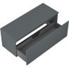 Mexen Orio Badezimmerschrank für Waschtisch 120 cm mit Arbeitsplatte, 1 Schublade, matt Graphit - 91A10-12047-1-BFC66