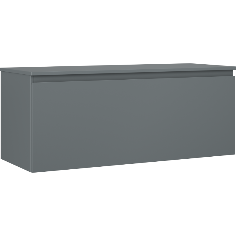 Mexen Orio Badezimmerschrank für Waschtisch 120 cm mit Arbeitsplatte, 1 Schublade, matt Graphit - 91A10-12047-1-BFC66