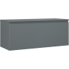 Mexen Orio Badezimmerschrank für Waschtisch 120 cm mit Arbeitsplatte, 1 Schublade, matt Graphit - 91A10-12047-1-BFC66